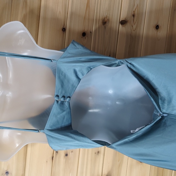 Petal & Pup Dress Womens Medium Blue Poppy Cutout Midi - Picture 4 of 10